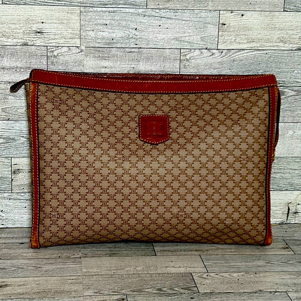 Celine Macadame portfolio document holder EUC